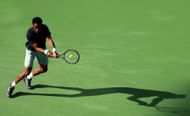 Gael Monfils at the 2024 BNP Paribas Open in Indian Wells, California - Getty Images